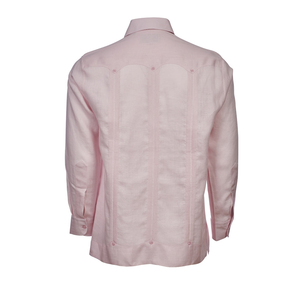 Escalade Guayabera - Men's Long Sleeve | 4 Pockets | 100% Irish Linen