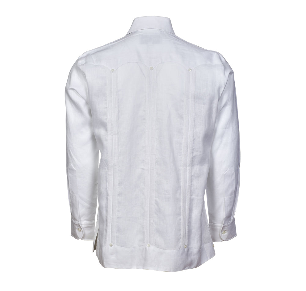 Escalade Guayabera - Men's Long Sleeve | 4 Pockets | 100% Irish Linen