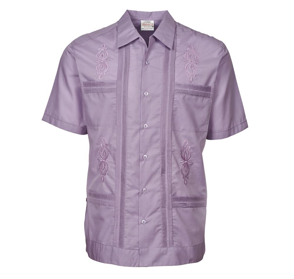 Original Guayabera - Men's Short Sleeve | Embroidered | Polyester-Cotton Blend